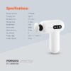 ماساژور تفنگی برقی پرودو porodo active precision massager - سفید