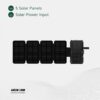 پاوربانک خورشیدی 20000 میلی‌آمپر گرین لاین مدل GNSOL5PN20 - Solar 5-Panel