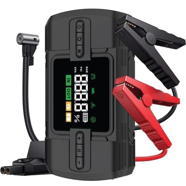 جامپ استارتر گرین لاین مدل GN12VJUSTBK توان 12000 میلی امپرساعت Greenline Jump Starter Model GN12VJUSTBK, 12000 mAh